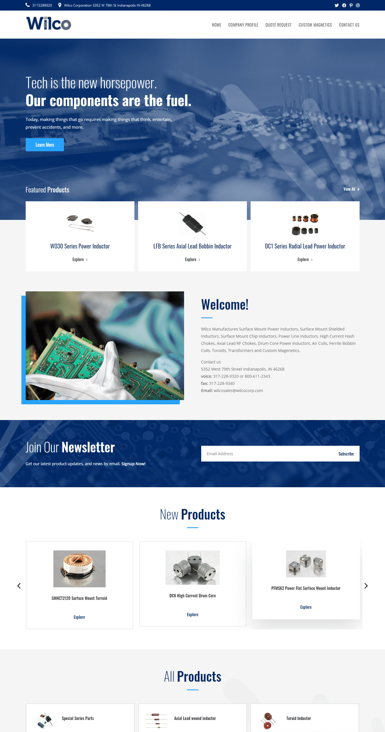 Website design