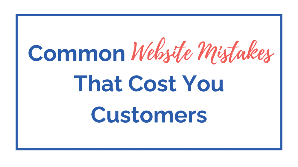 Common Website Mistake